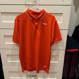 Men’s Clemson logo Polo shirt. Excellent condition. Worn and washed one time.